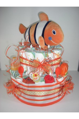 Windeltorte Deluxe orange Nemo